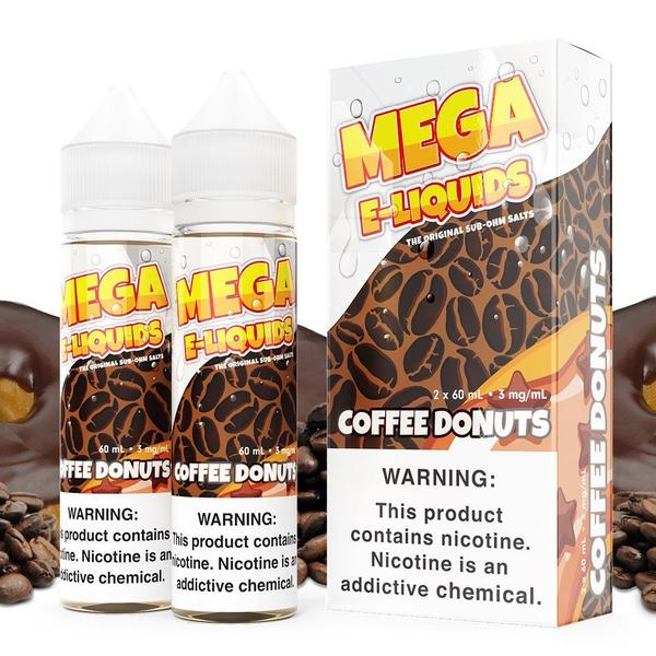 MEGA SUB OHM SALT SERIES | Coffee Donuts 2X60ML eLiquid