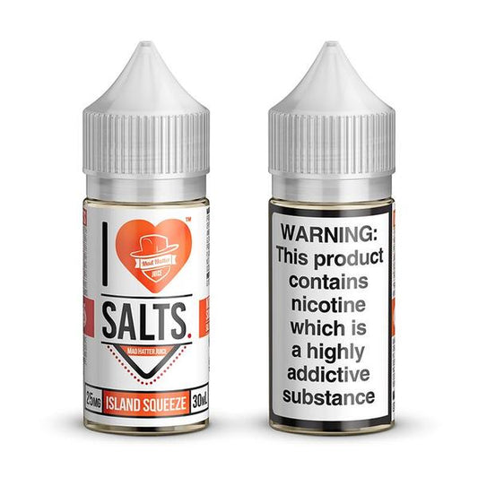 I Love Salts by Mad Hatter | Island Squeeze 30ML eLiquid