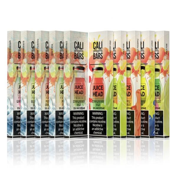 Cali Bars Disposable E-Cigs By Juice Head (Individual) - MOQ 10 Packs