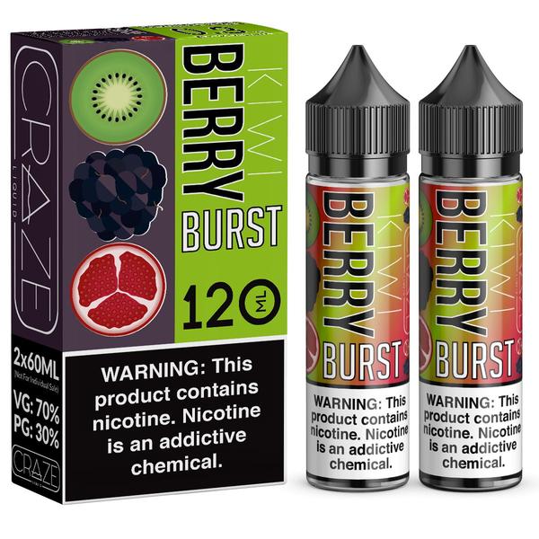 CRAZE LIQUID | Kiwi Berry Burst 2X60ML eLiquid