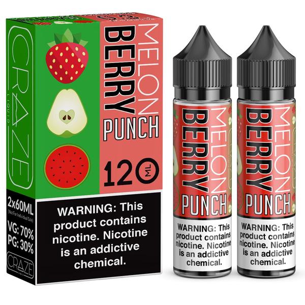 CRAZE LIQUID | Melon Berry Punch 2X60ML eLiquid