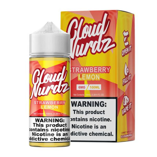 CLOUD NURDZ | Strawberry Lemon 100ML eLiquid