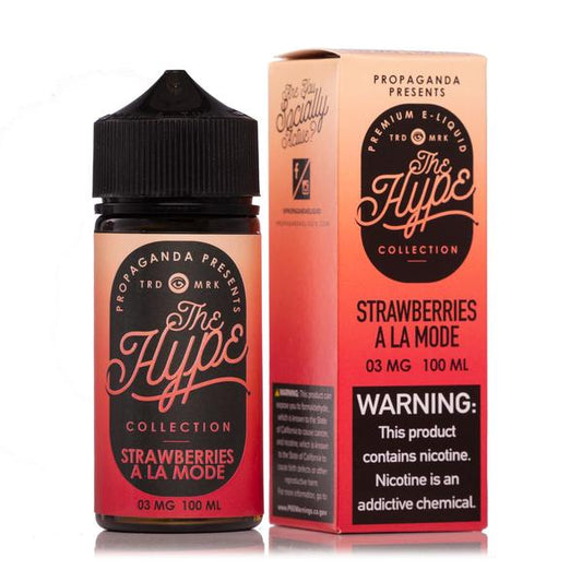 THE HYPE COLLECTION | Strawberries À La Mode 100ML eLiquid